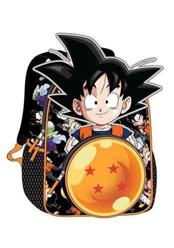 Dragon Ball Z Goku Character Die Cut Kids Backpack