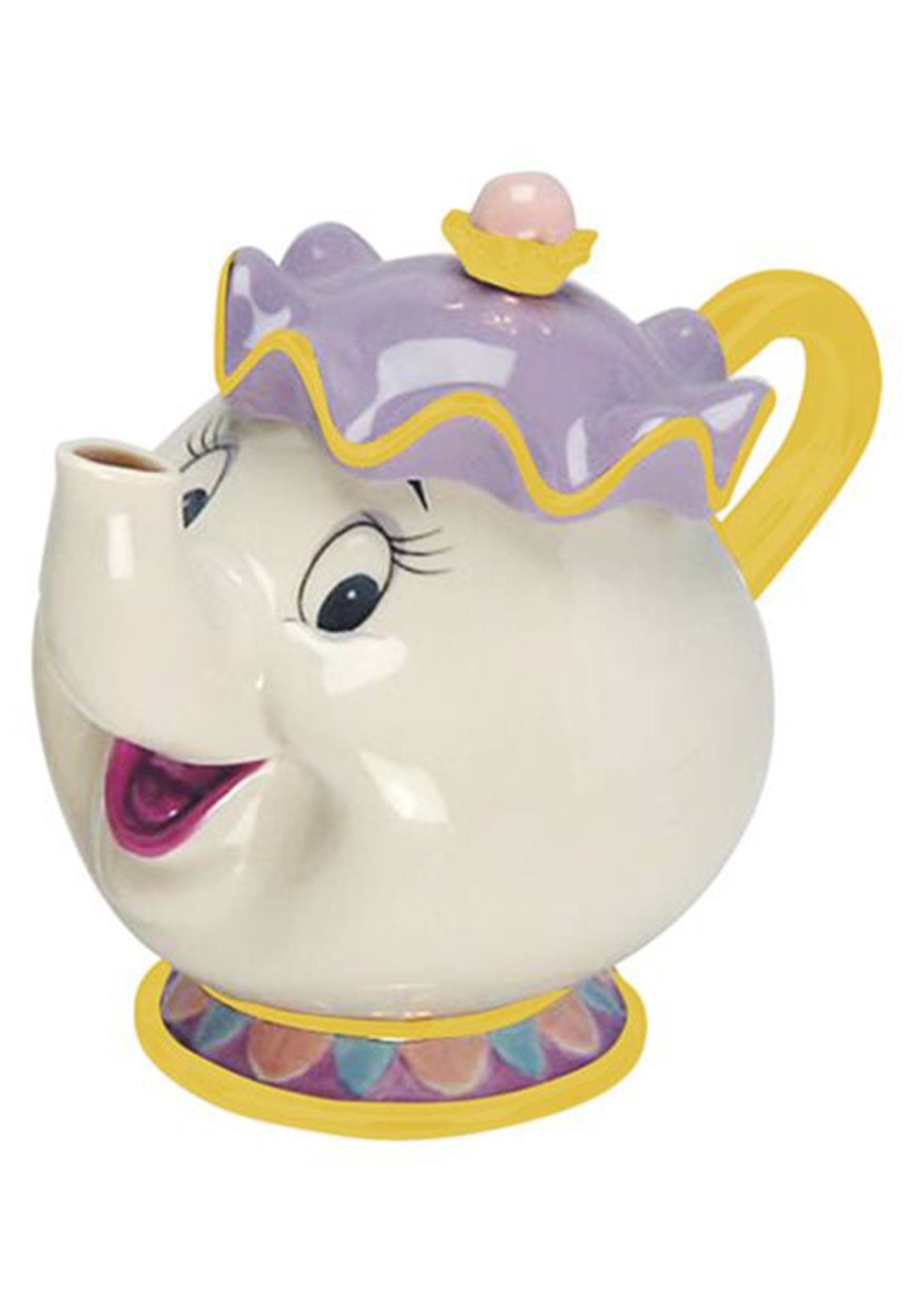 Disney Beauty and The Beast Mrs. Potts Sculpted Ceramic Teapot