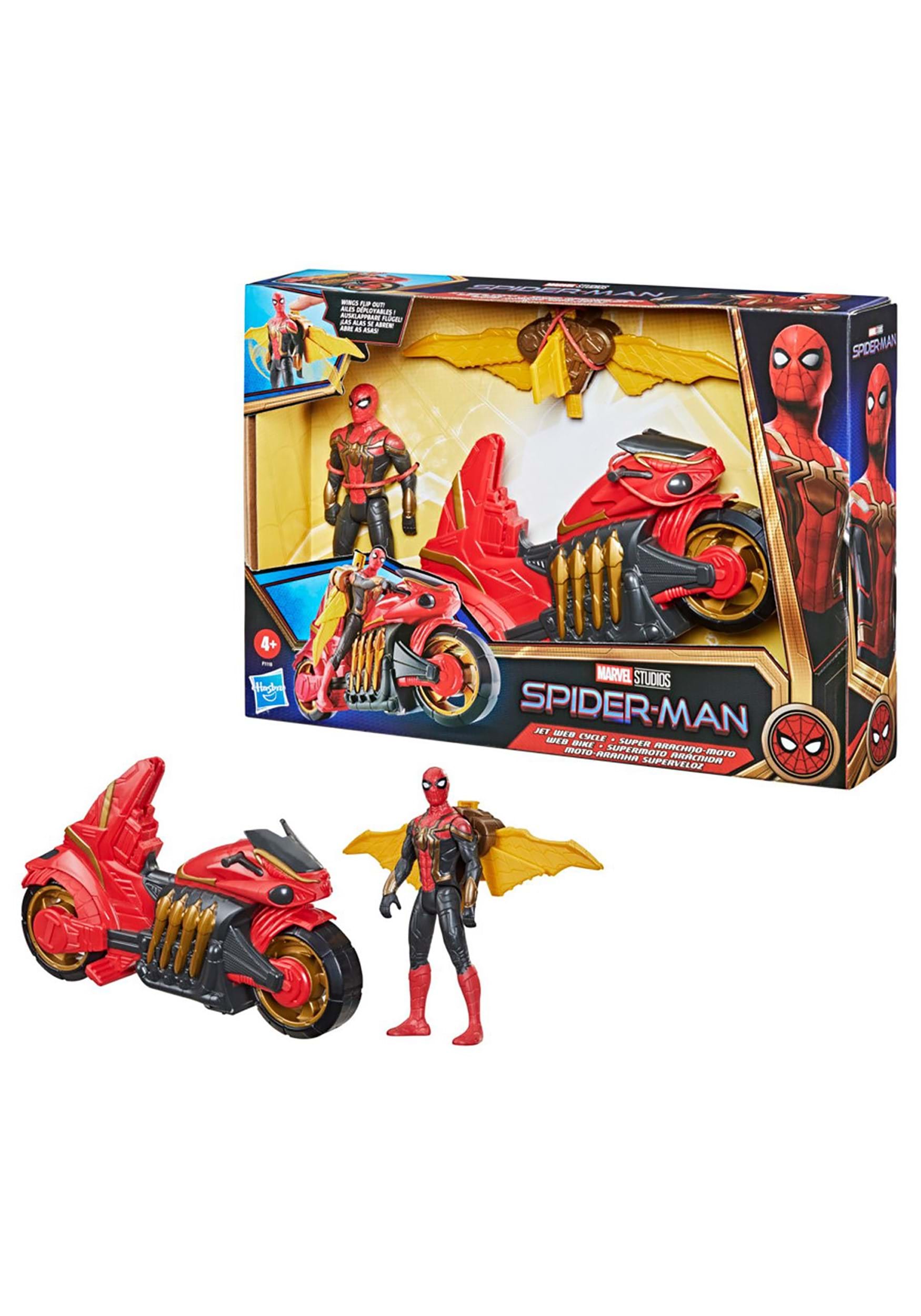 6-Inch Spider-Man: No Way Home  Jet Web Cycle Vehicle