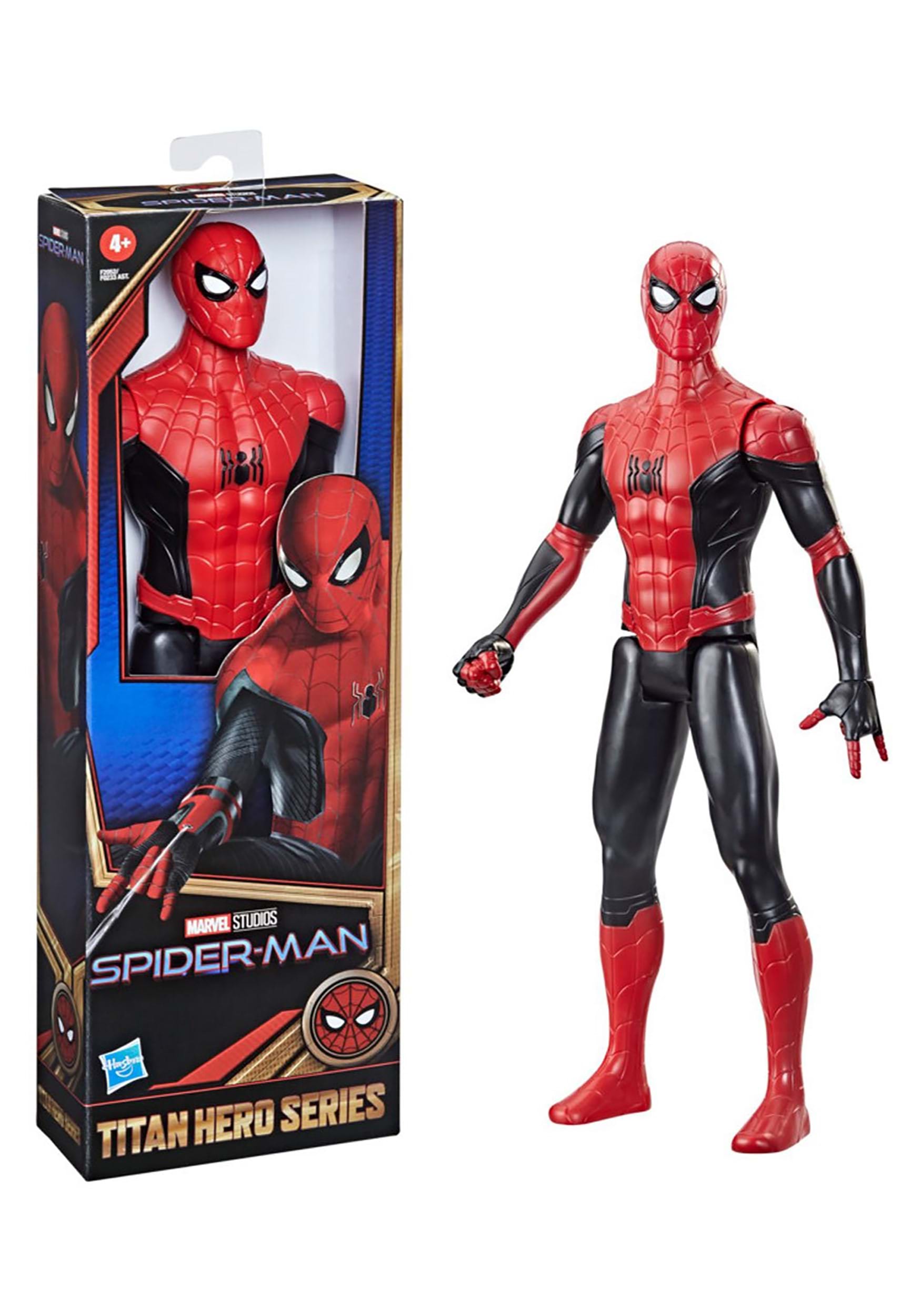 Spider-Man Titan Hero Series Black and Red Suit 12in Action Figure