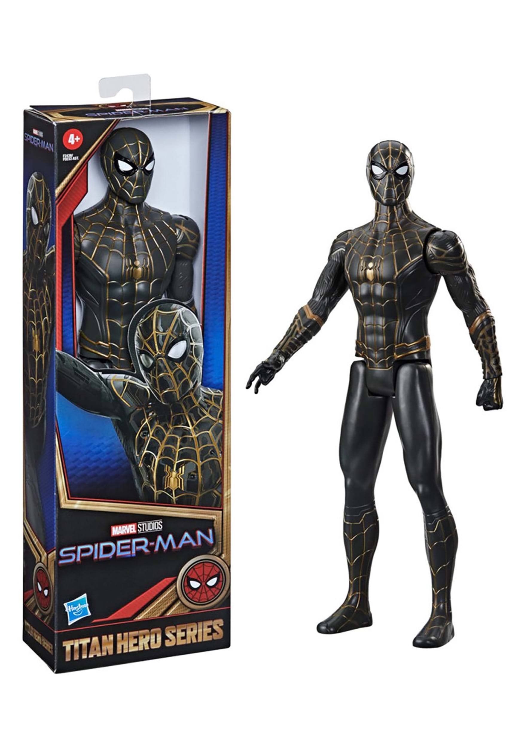 12 Inch Spider-Man Titan Hero Series Black and Gold Suit Figure