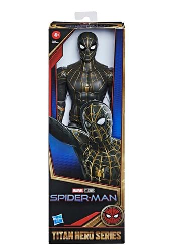 12 Inch Spider-Man Titan Hero Series Black and Gold Suit Figure