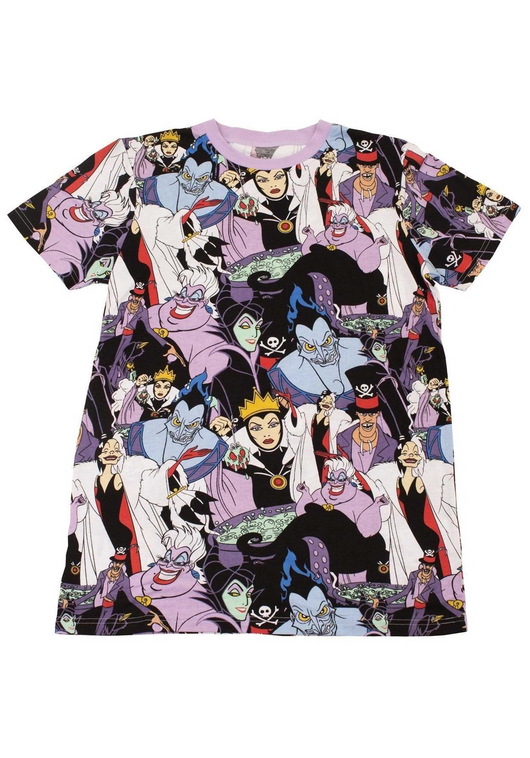 Adult Disney Villains All Over Print T-Shirt