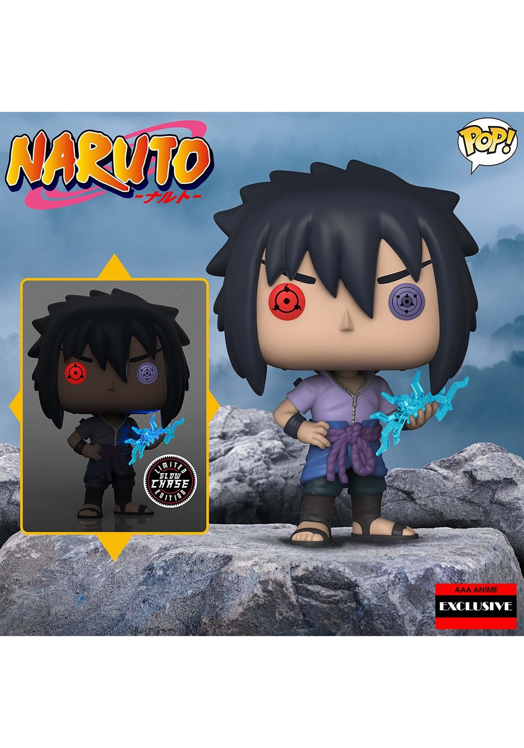 Funko Naruto Shippuden Sasuke Uchiha (Rinnegan) Pop Figure (AAA Anime  Exclusive) 