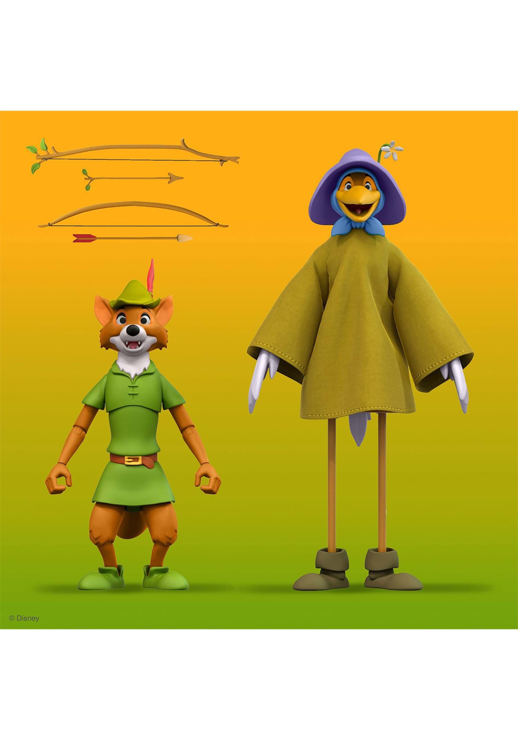 Disney Ultimates Robin Hood With Stork Costume Figure
