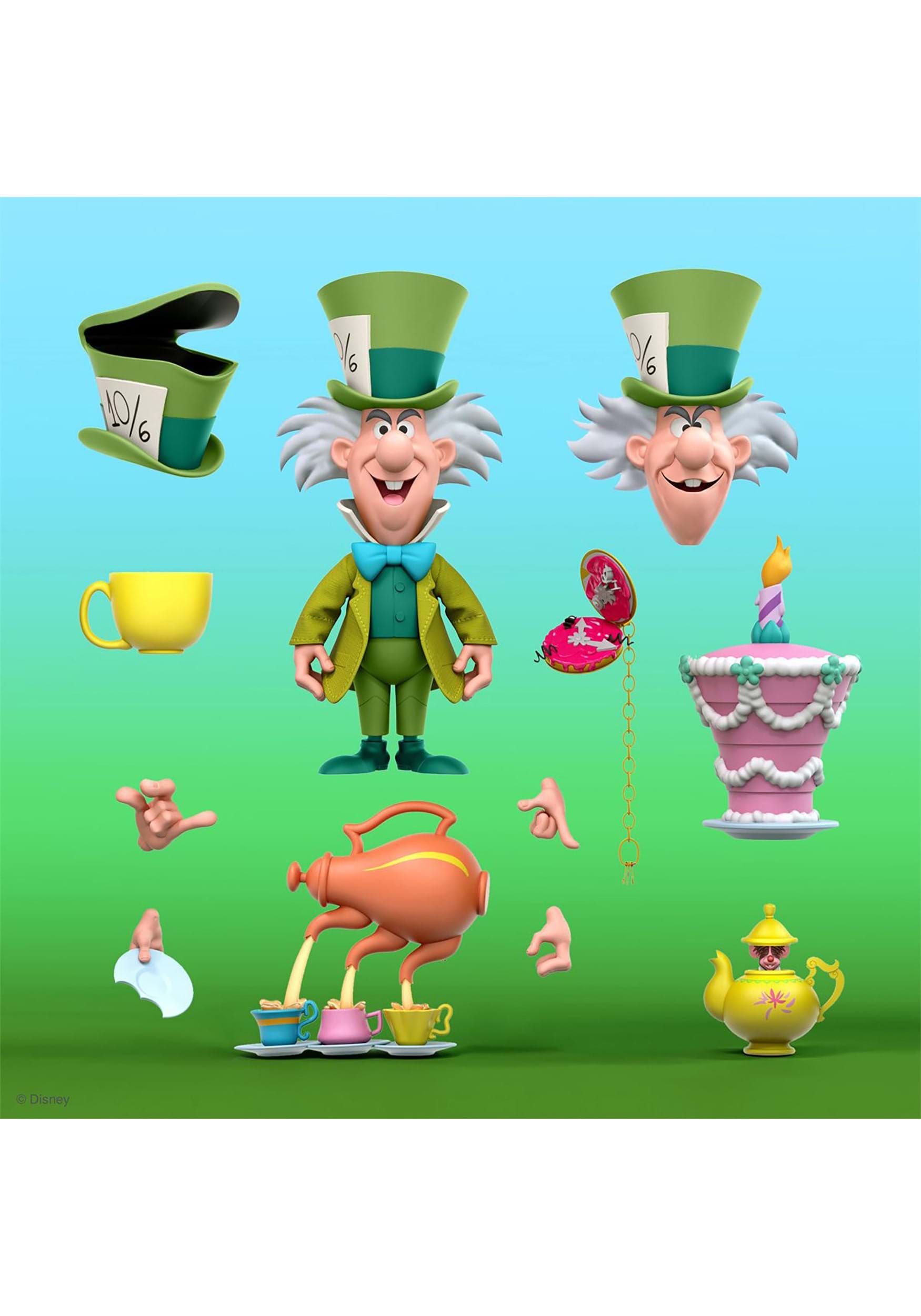 Disney Ultimates Alice Wonderland Mad Hatter Figure