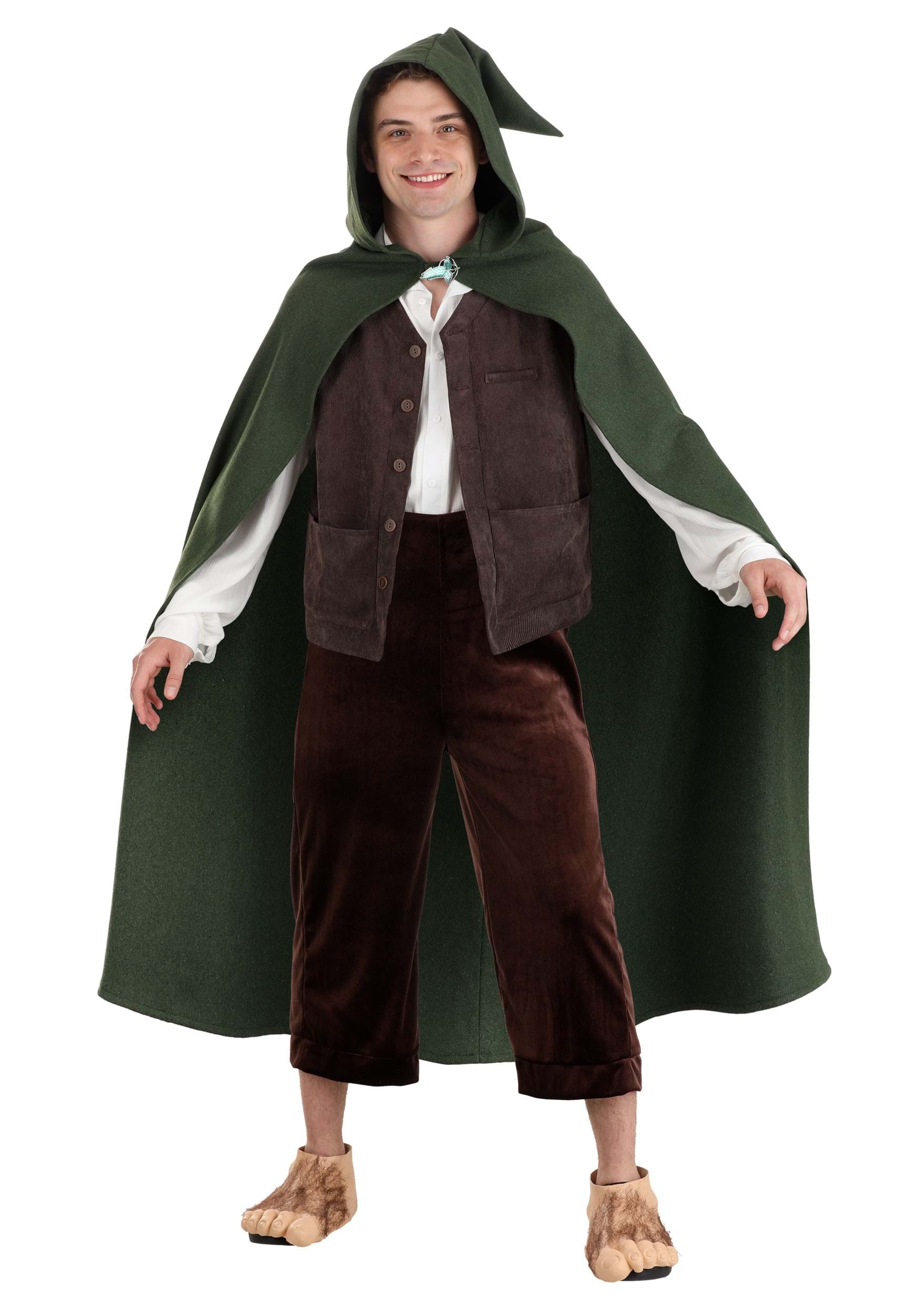 Photos - Fancy Dress Lord FUN Costumes Men's Frodo  of the Rings Costume Brown/White/Gre 