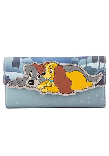 Loungefly Disney Lady and the Tramp Wet Cement Flap Wallet