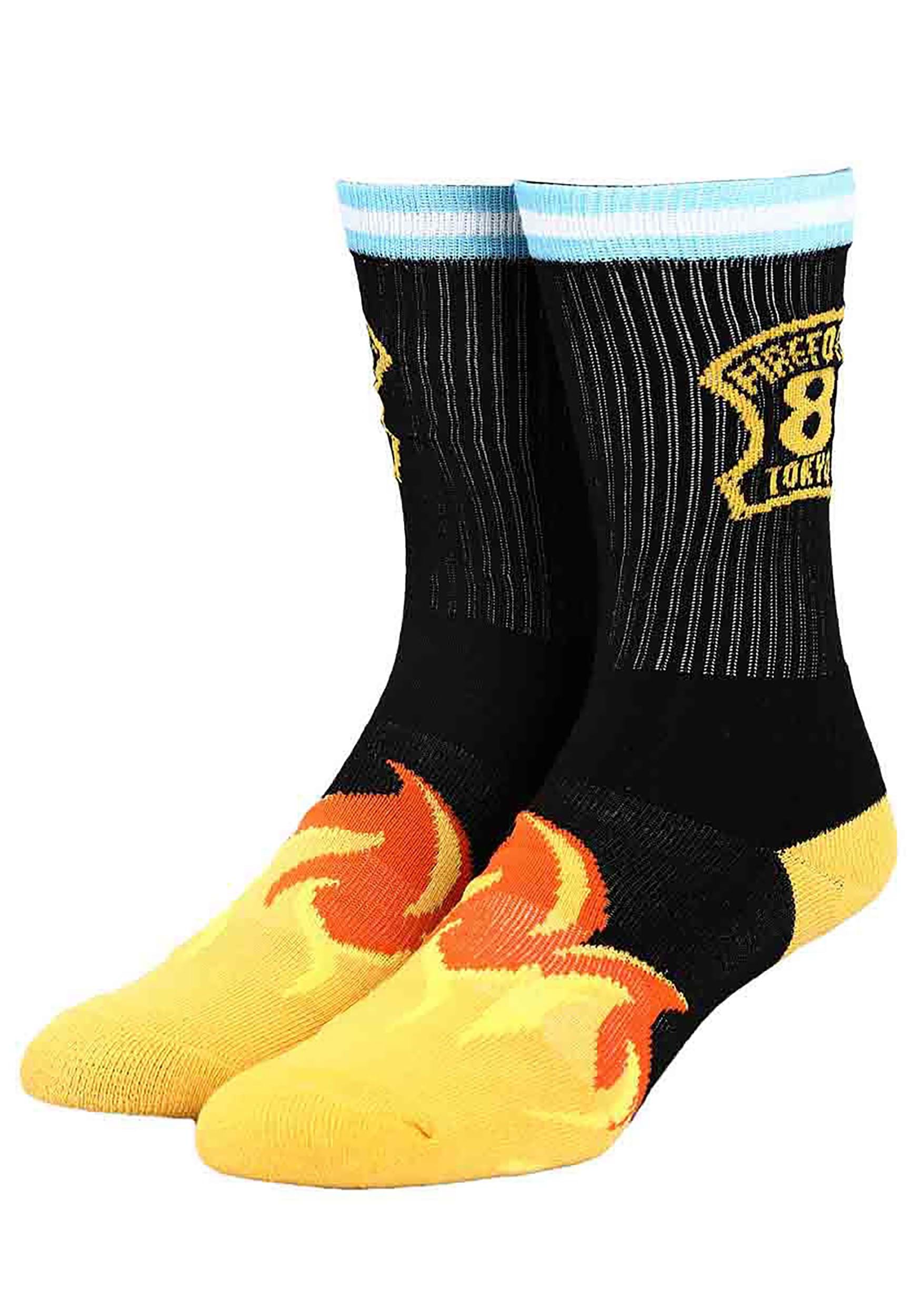Flaming Fire Force Crew Socks