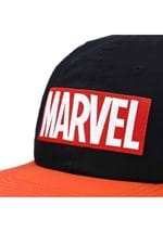 MARVEL EMBROIDERED LOGO FLAT BILL SNAPBACK Alt 4