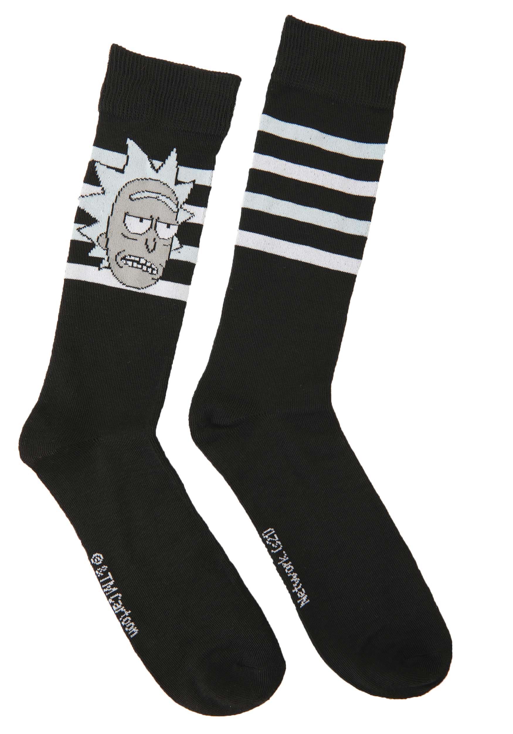 Men''s Black Rick And Morty Socks 2 Pack