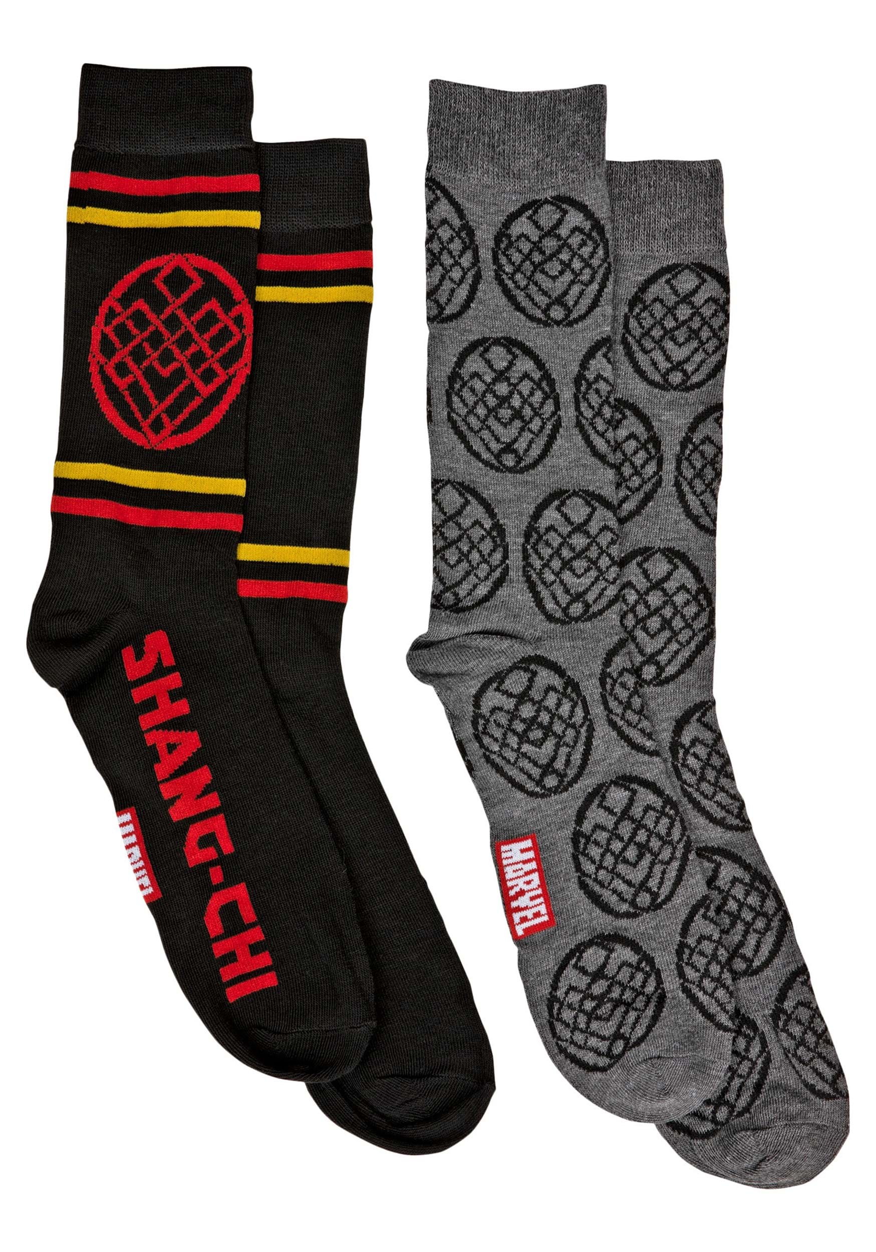 Mens Marvel 2 Pack Shang-Chi Socks