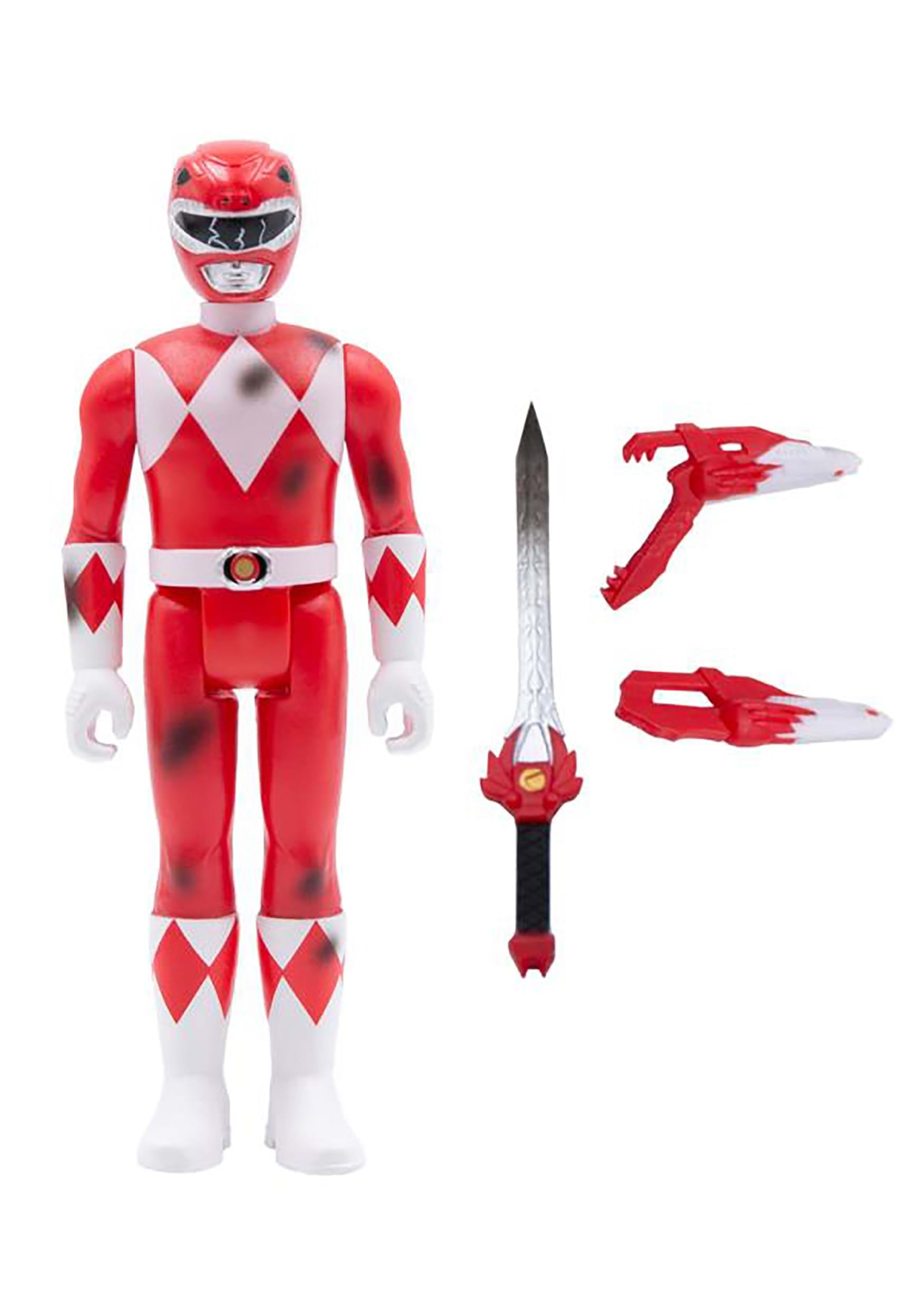 Mighty Morphin Power Rangers Red Ranger ReAction Battle Figure