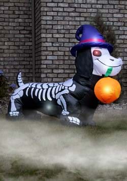 Inflatable 5 Ft Wiener Dog Skeleton Decoration-0
