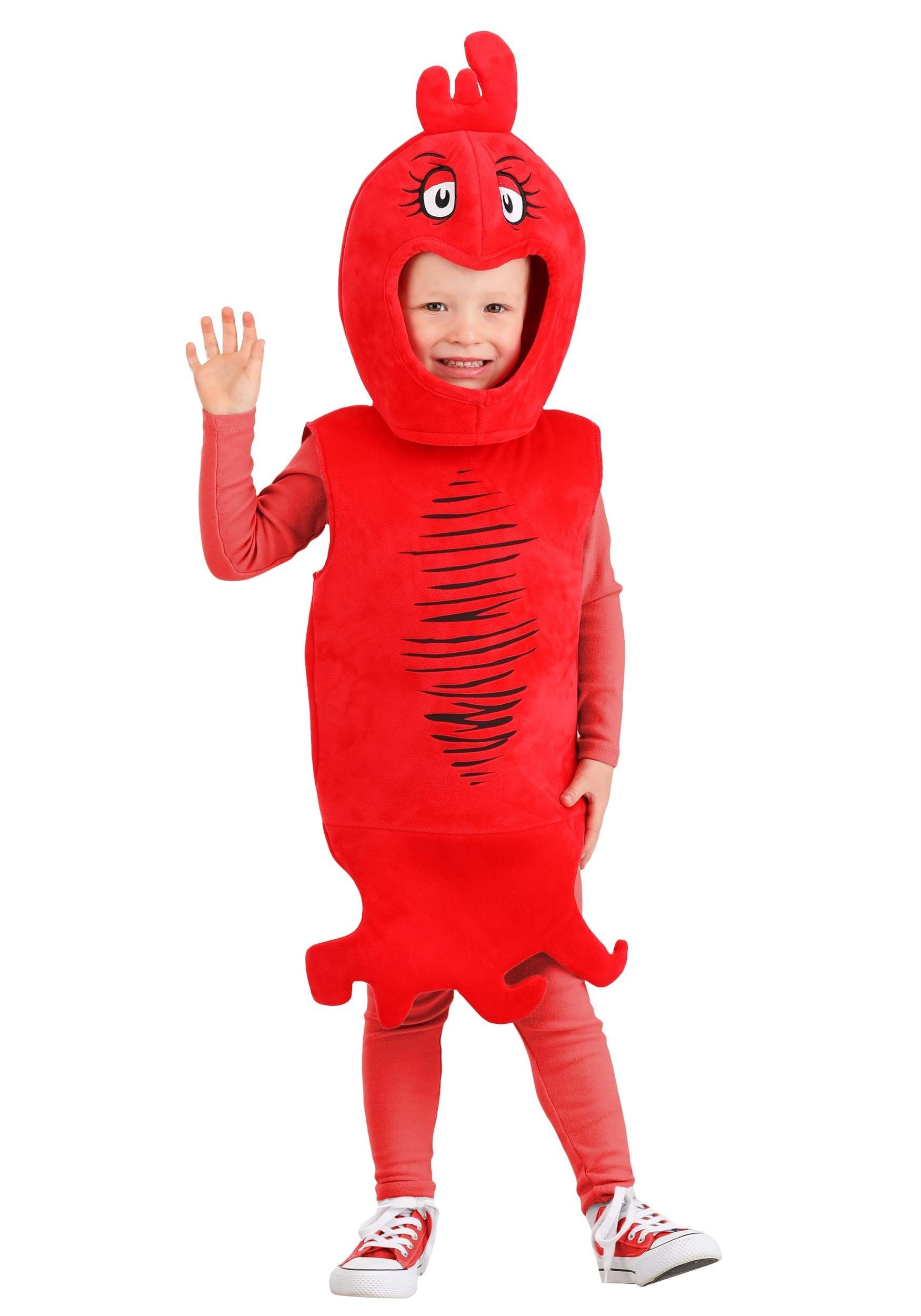 Photos - Fancy Dress Toddler FUN Costumes  Dr. Seuss Red Fish Costume Black/Red EL400631 
