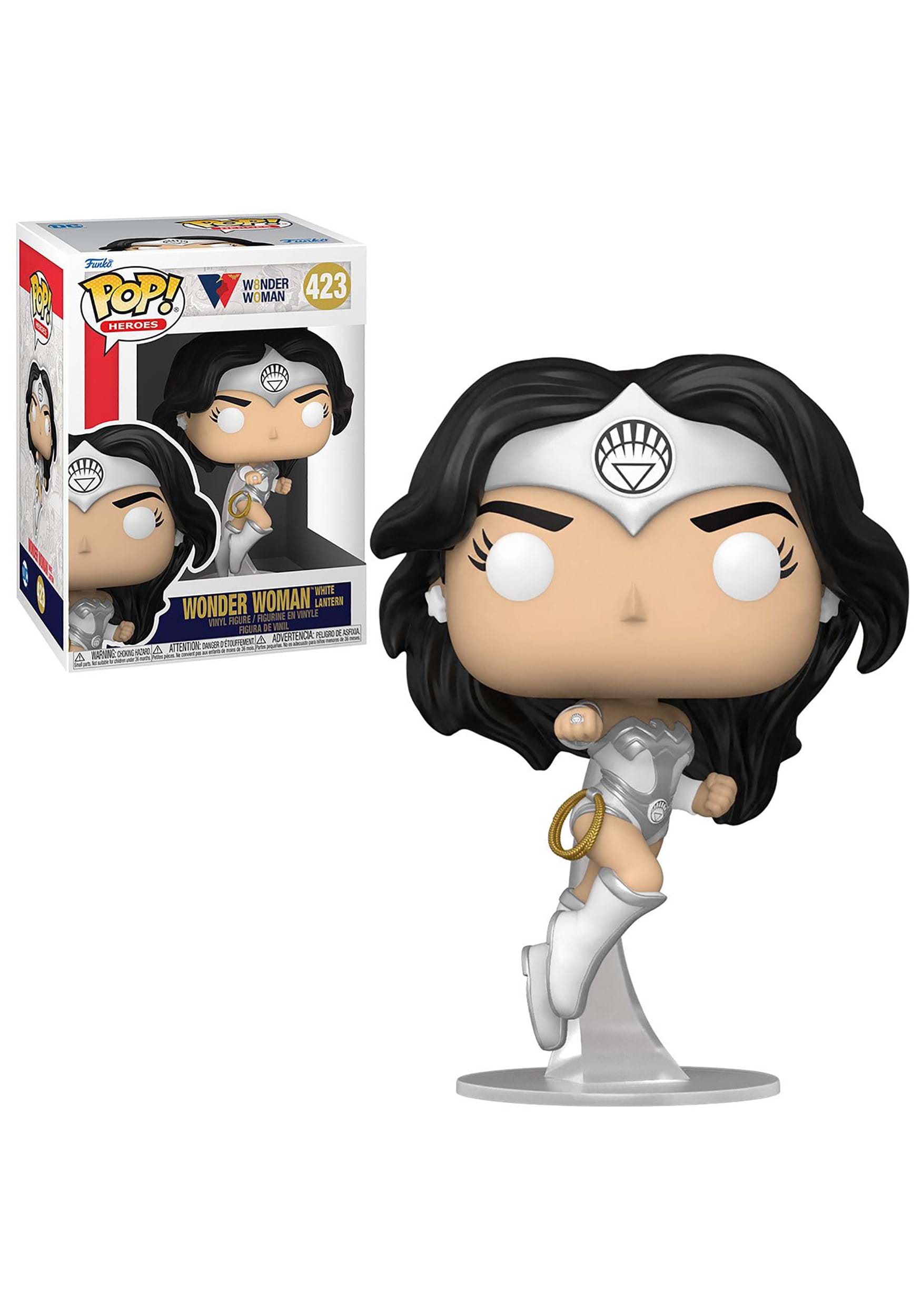 Funko POP! Heroes: WW 80th- Wonder Woman (White Lantern) Figure