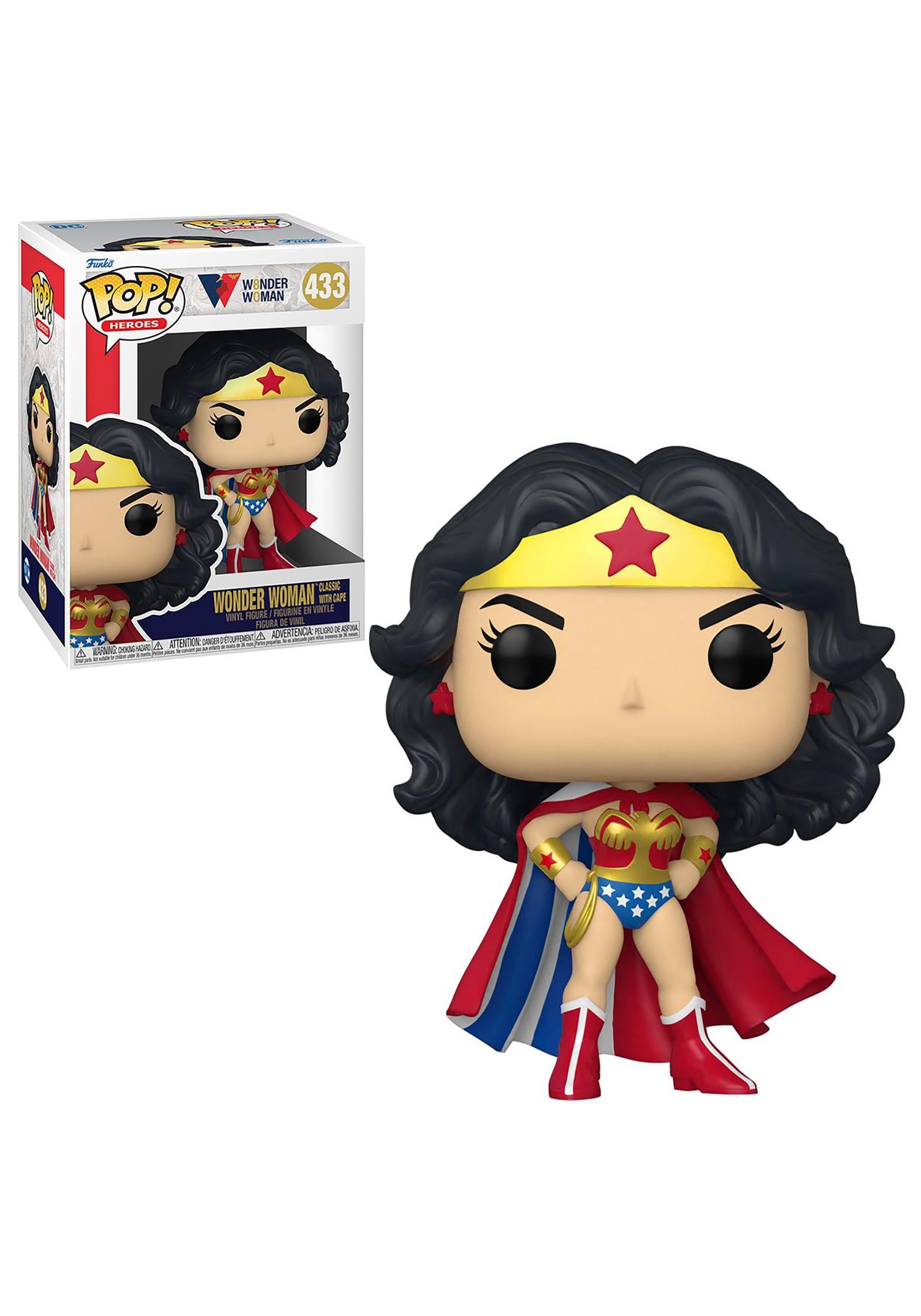 gemeenschap dak Rondlopen Funko POP! Heroes: WW 80th- Wonder Woman (Classic w/Cape) Figure