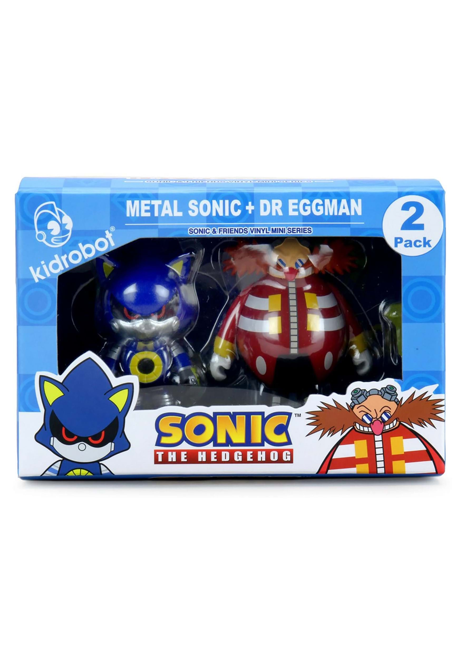 Sonic The Hedgehog 3 Vinyl 2 Pack Dr Robotnik And Metal Sonic Figures