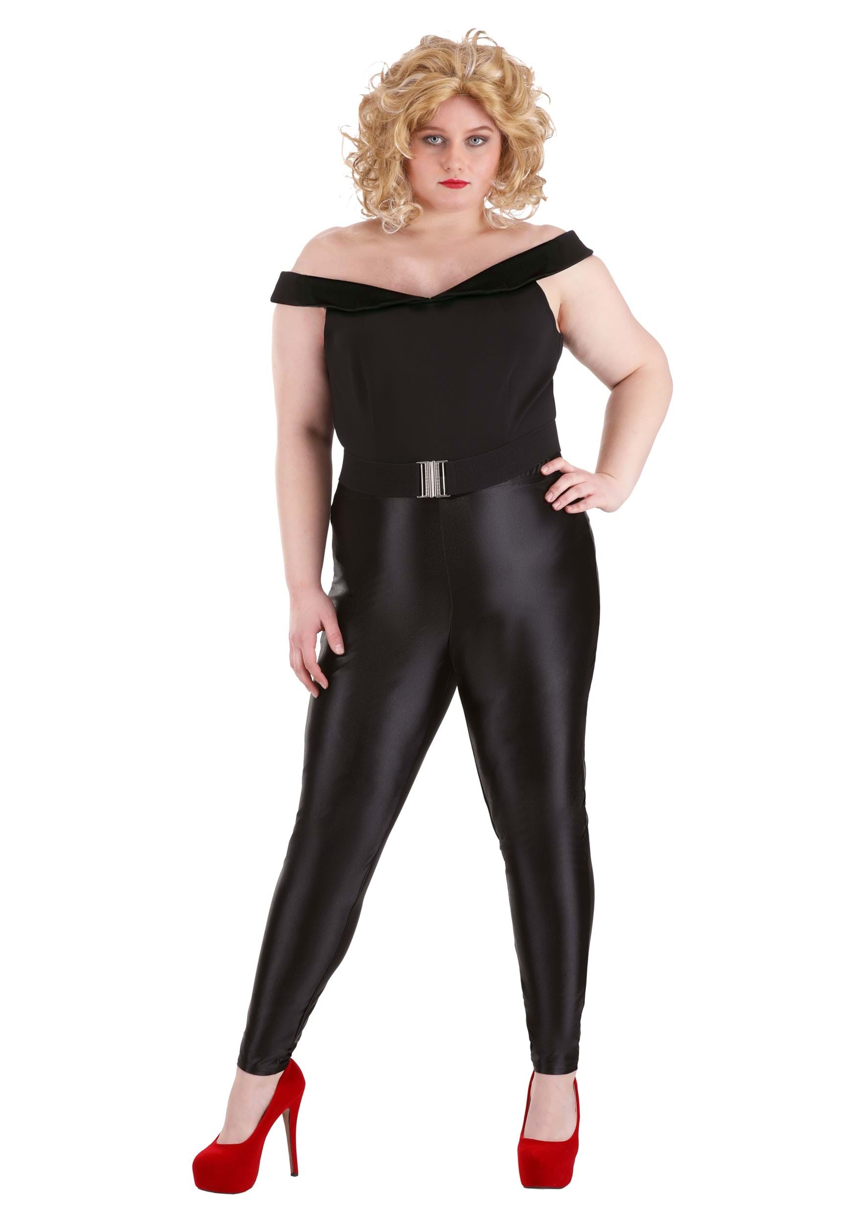 Womens Plus Size Deluxe Grease Bad Sandy Costume