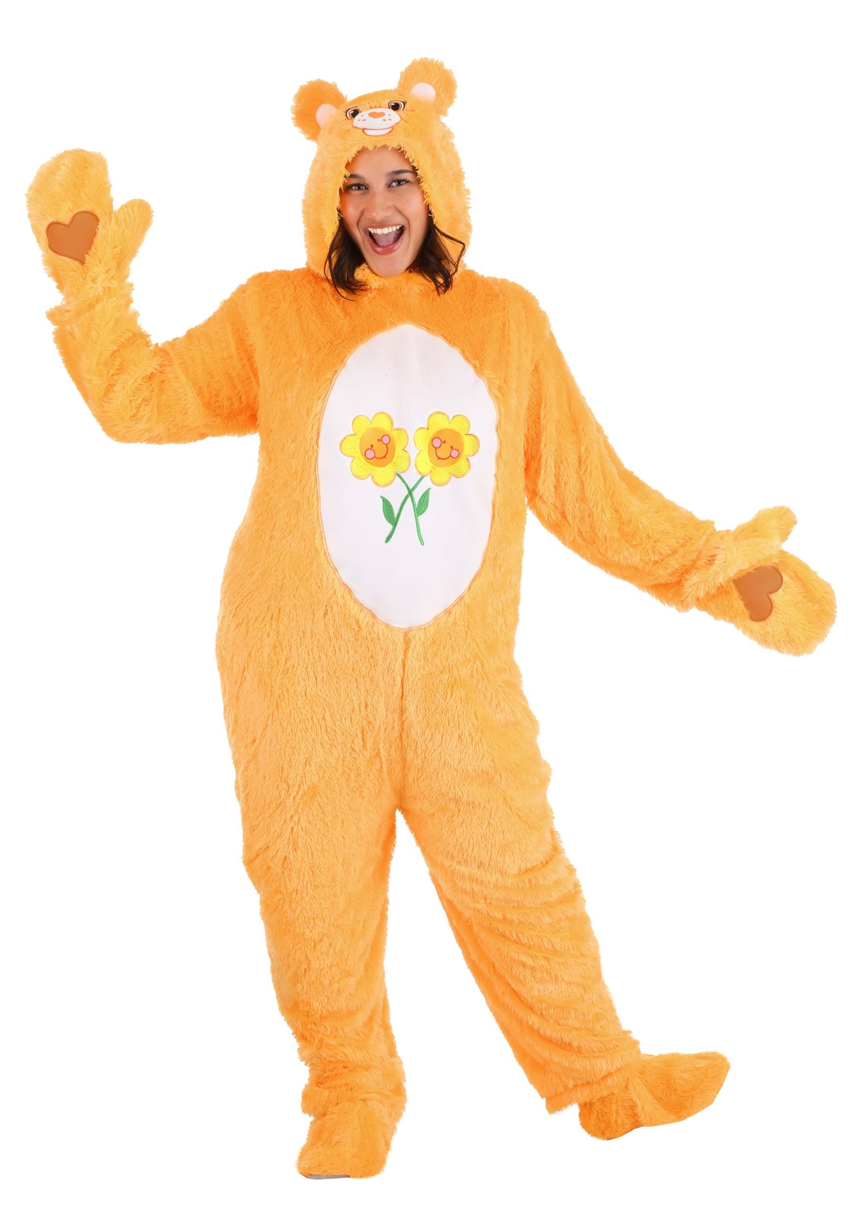 Photos - Fancy Dress CARE FUN Costumes Plus Size  Bear Friend Bear Costume Orange/White/ 