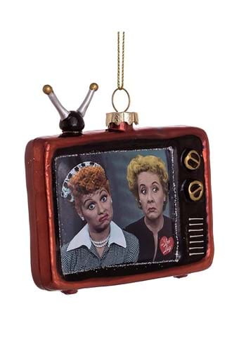 I Love Lucy TV Lucy and Ethel 3 1/2-Inch Glass Orn