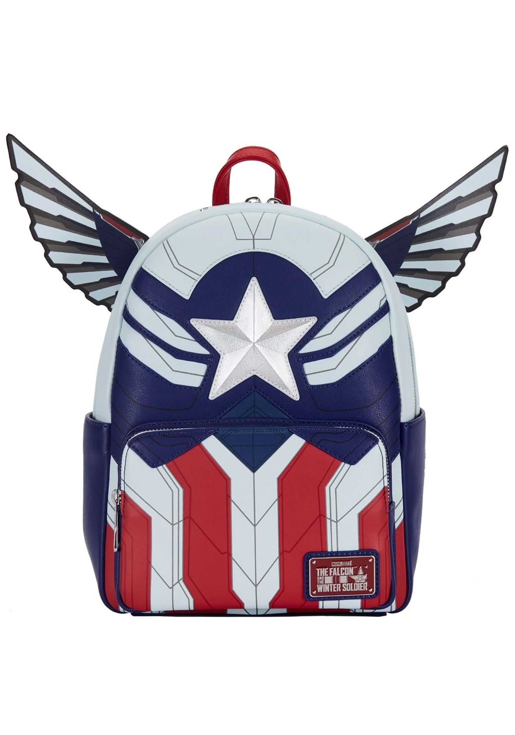Loungefly Marvel Falcon Captain America Cosplay Mini Backpack