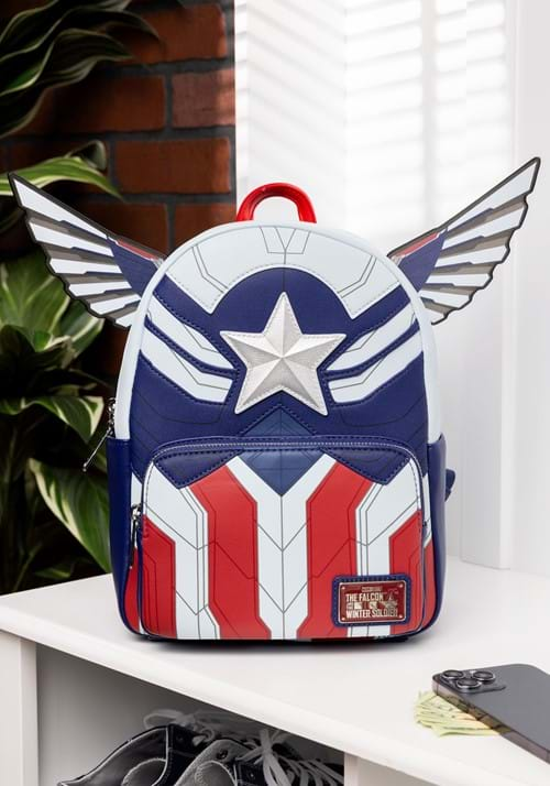 Loungefly Marvel Falcon Cosplay Mini Backpack