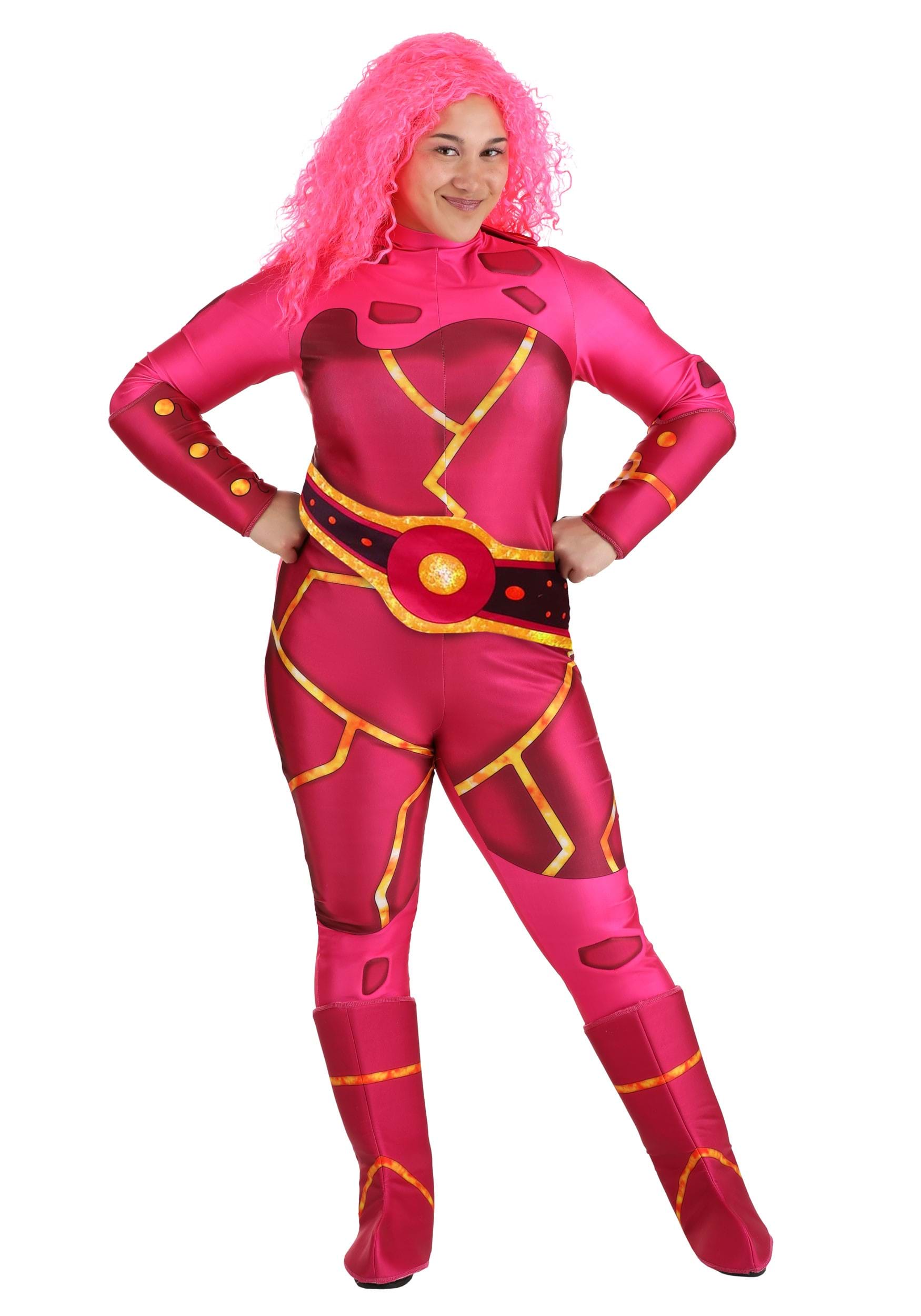 Photos - Fancy Dress LAVA FUN Costumes  Girl Plus Size Costume for Adults Brown/Pink FUN6691 