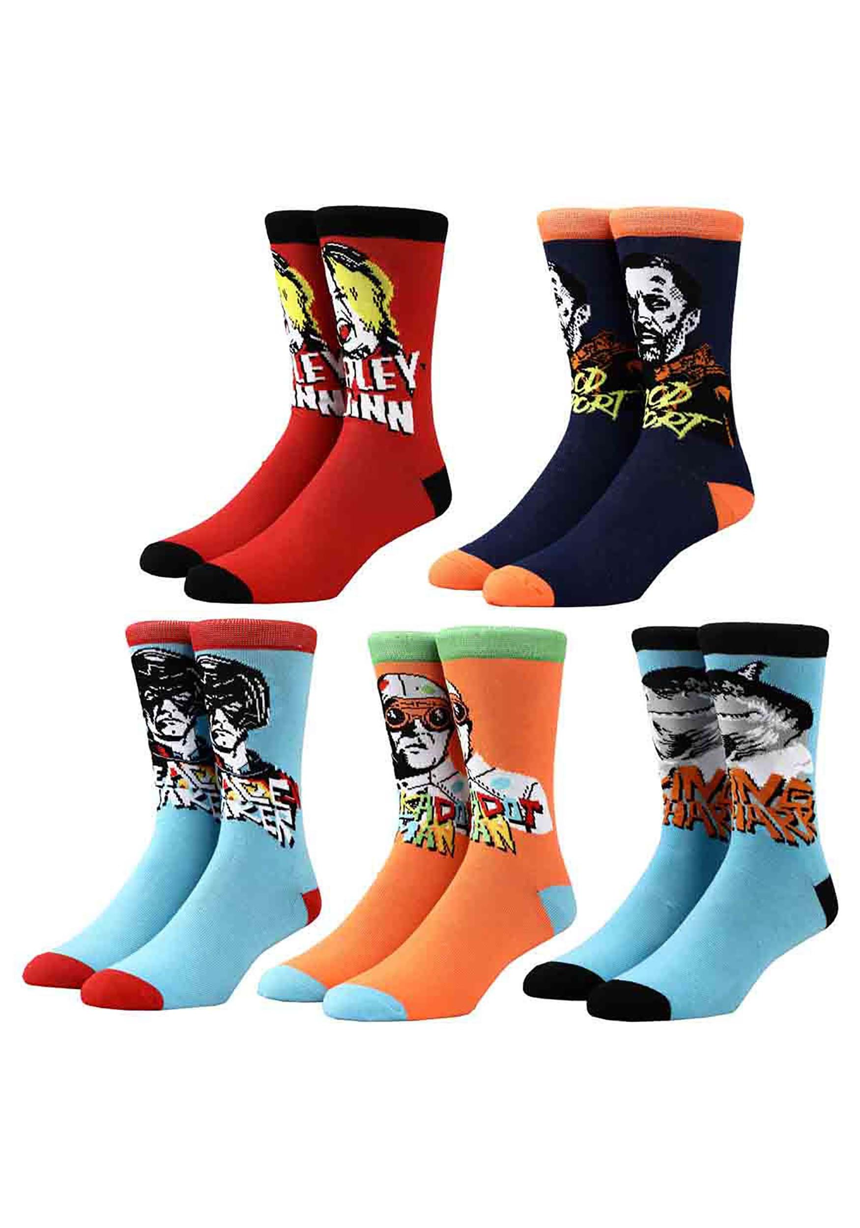 DC Comics Suicide Squad 5 Pack Crew Socks
