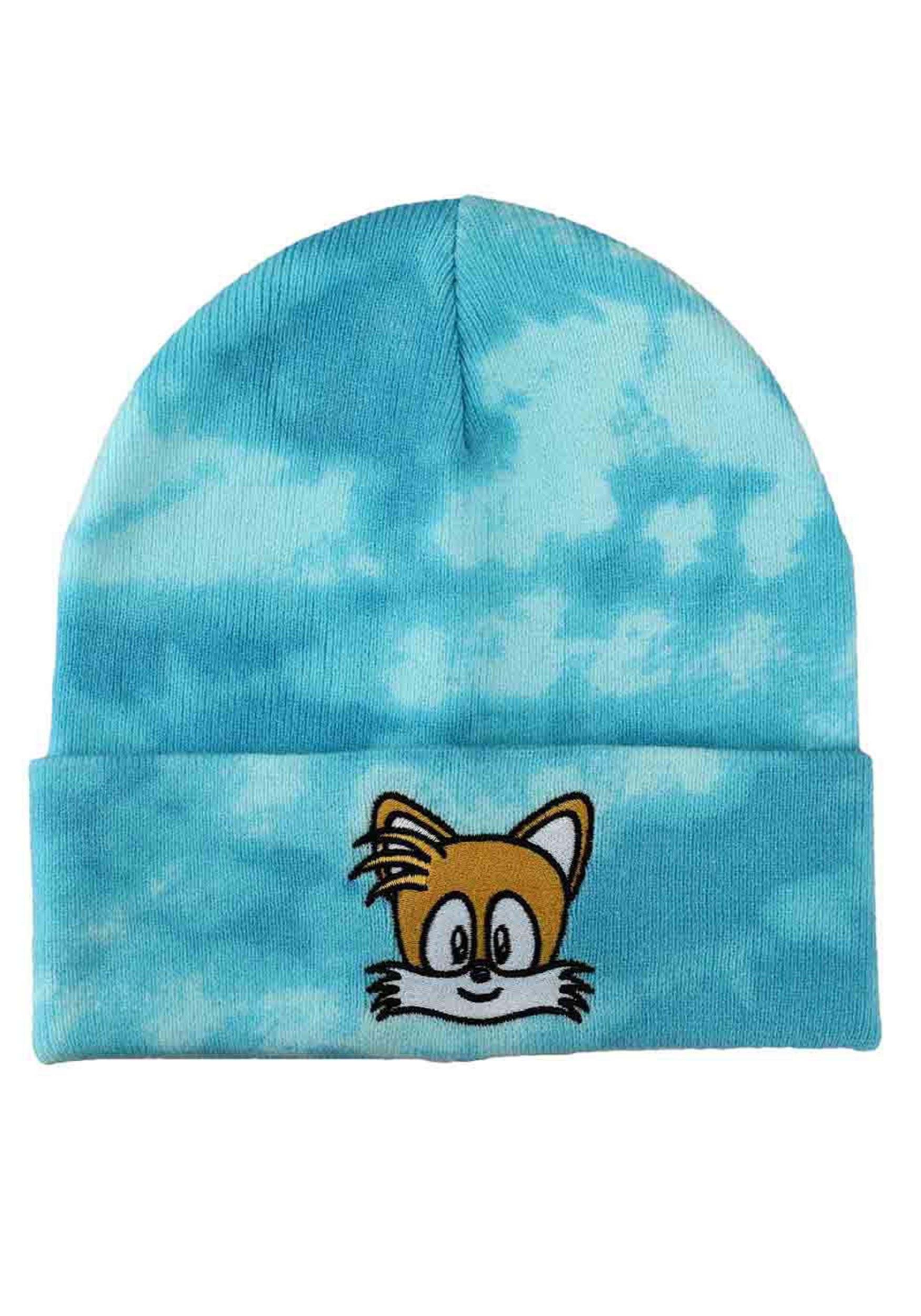 Sonic Tie Dye Tails Embroidered Knit Beanie