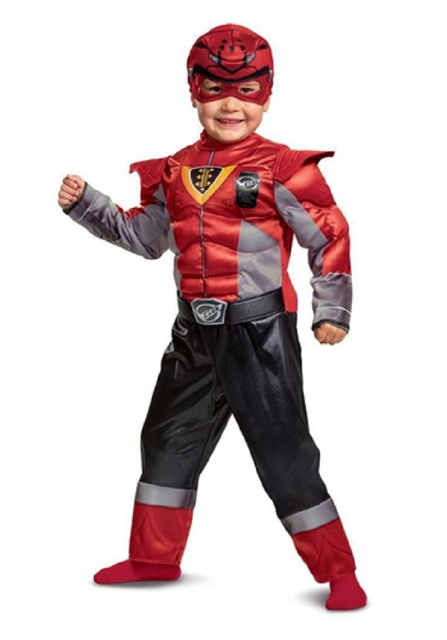 Photos - Fancy Dress Redpower Disguise Disguise Red Leader Power Ranger Toddler Costume Black/Gray&# 