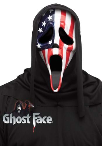 Adult Patriotic Ghost Face Mask