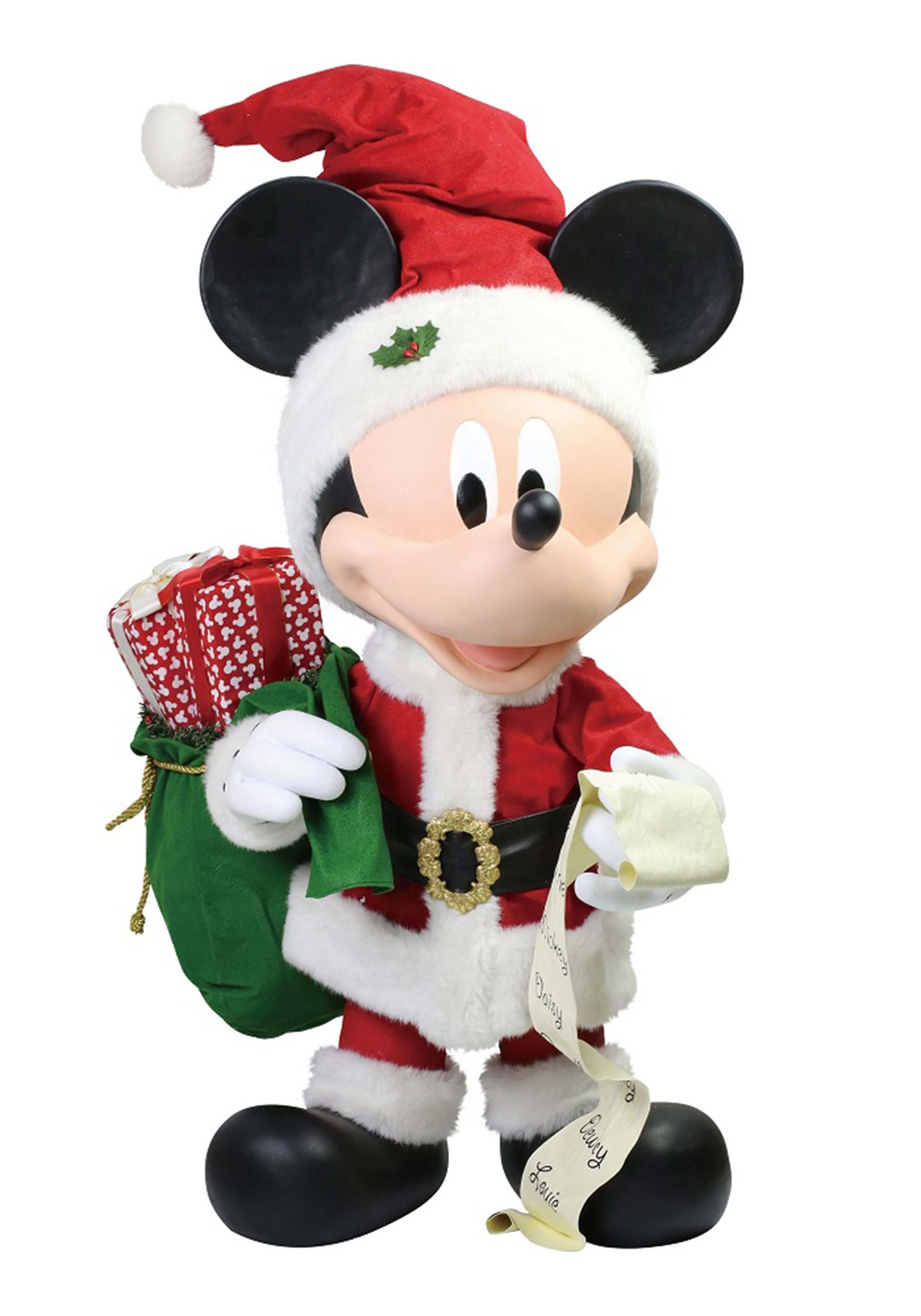 Department 56 Merry Mickey Mouse Santa Figure