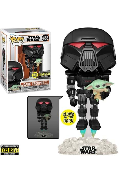 Star Wars The Mandalorian Dark Trooper with Grogu