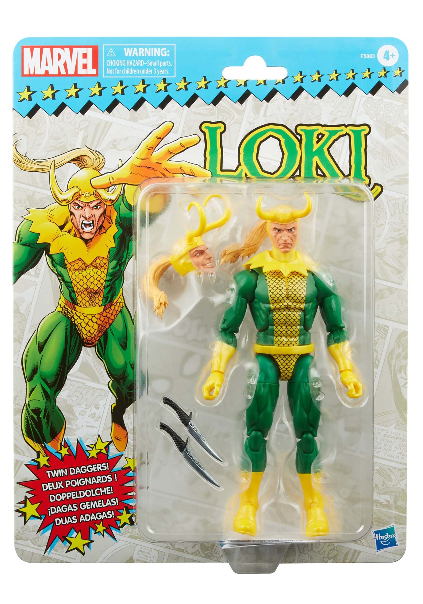 Retro Marvel Legends Loki 6" Action Figure