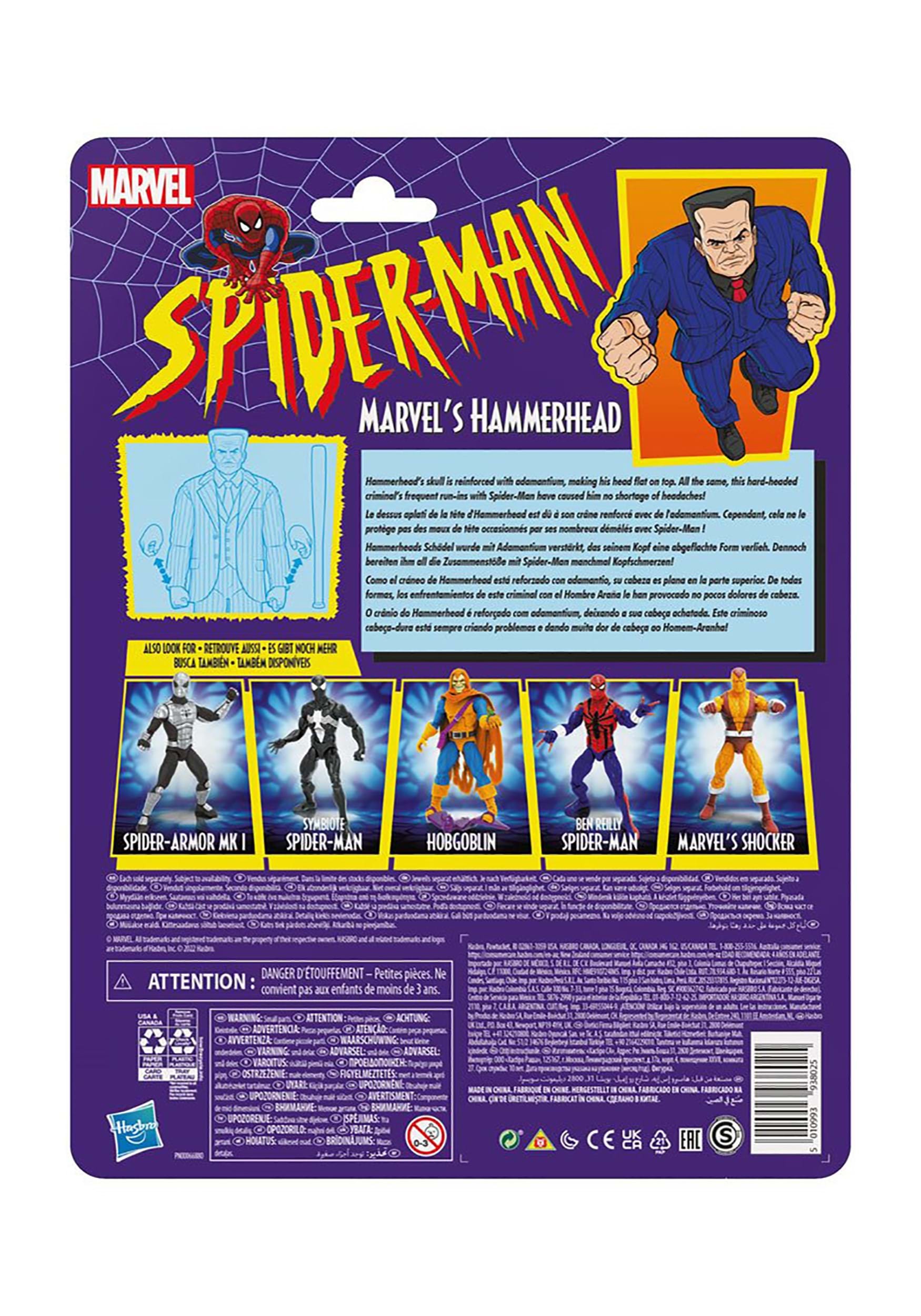 Spider-Man Retro Marvel Legends Hammerhead 6 Figure