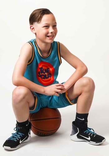 Kids Space Jam Fancy Costume 2Pcs Jersey Shorts Outfit Basketball Tracksuit Gift 
