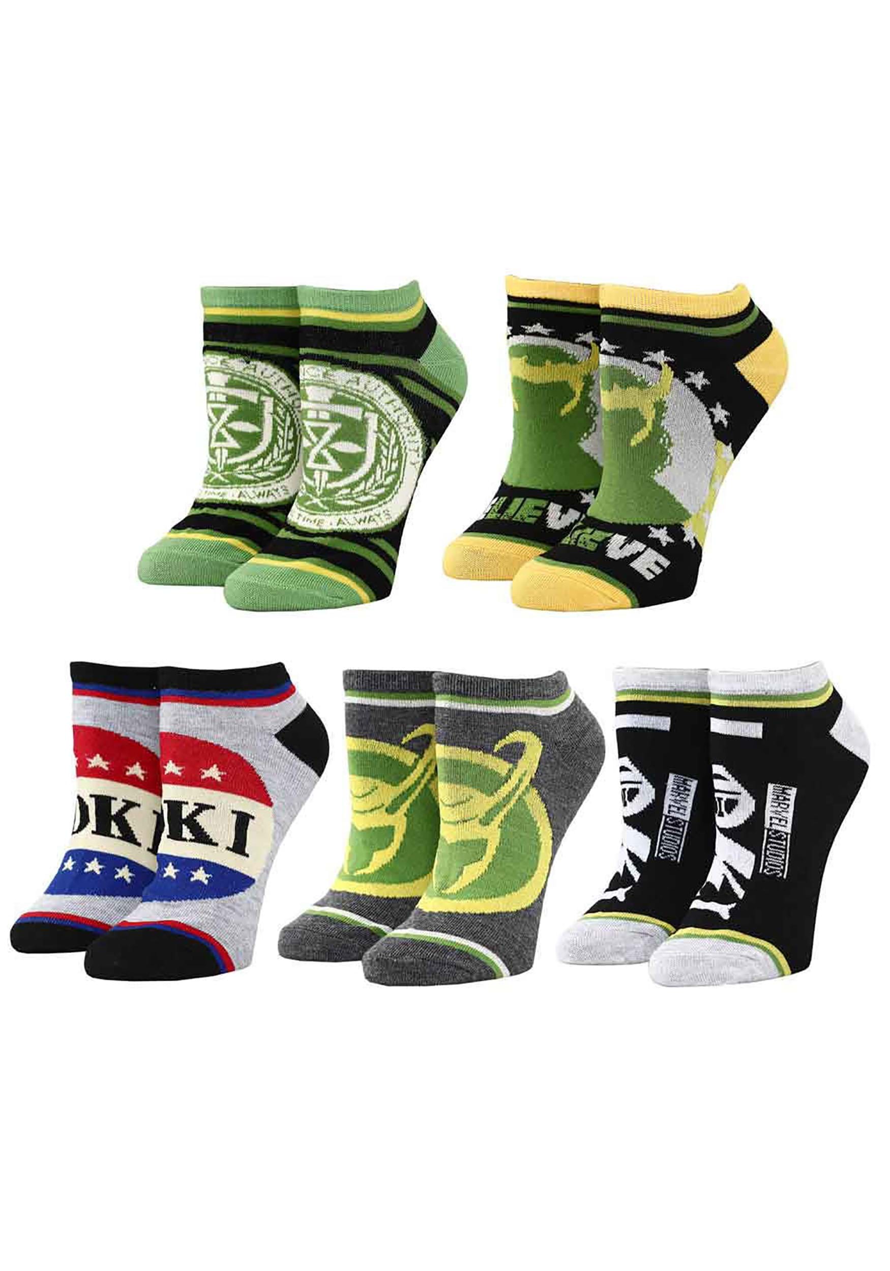 Marvel Loki Campaign 5 Pack Ankle Socks