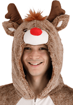 Plush Reindeer Adult Costume Alt 2