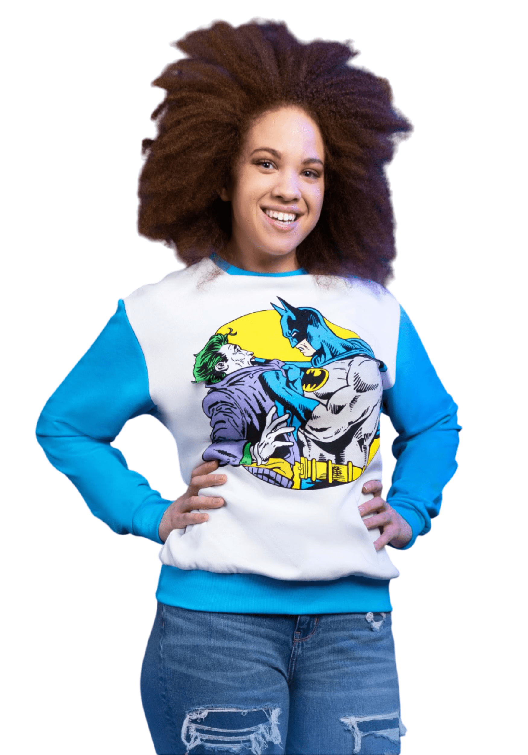 Adult Cakeworthy Batman and Joker Crewneck | Batman Apparel