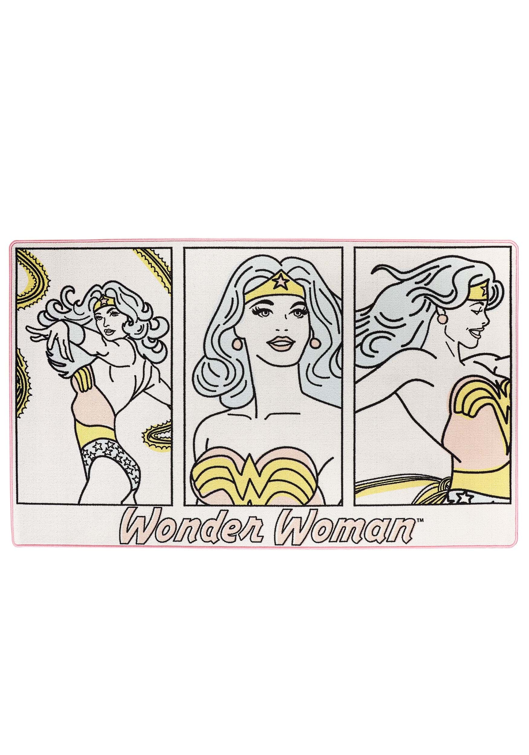 Comic Strips Wonder Woman Rug