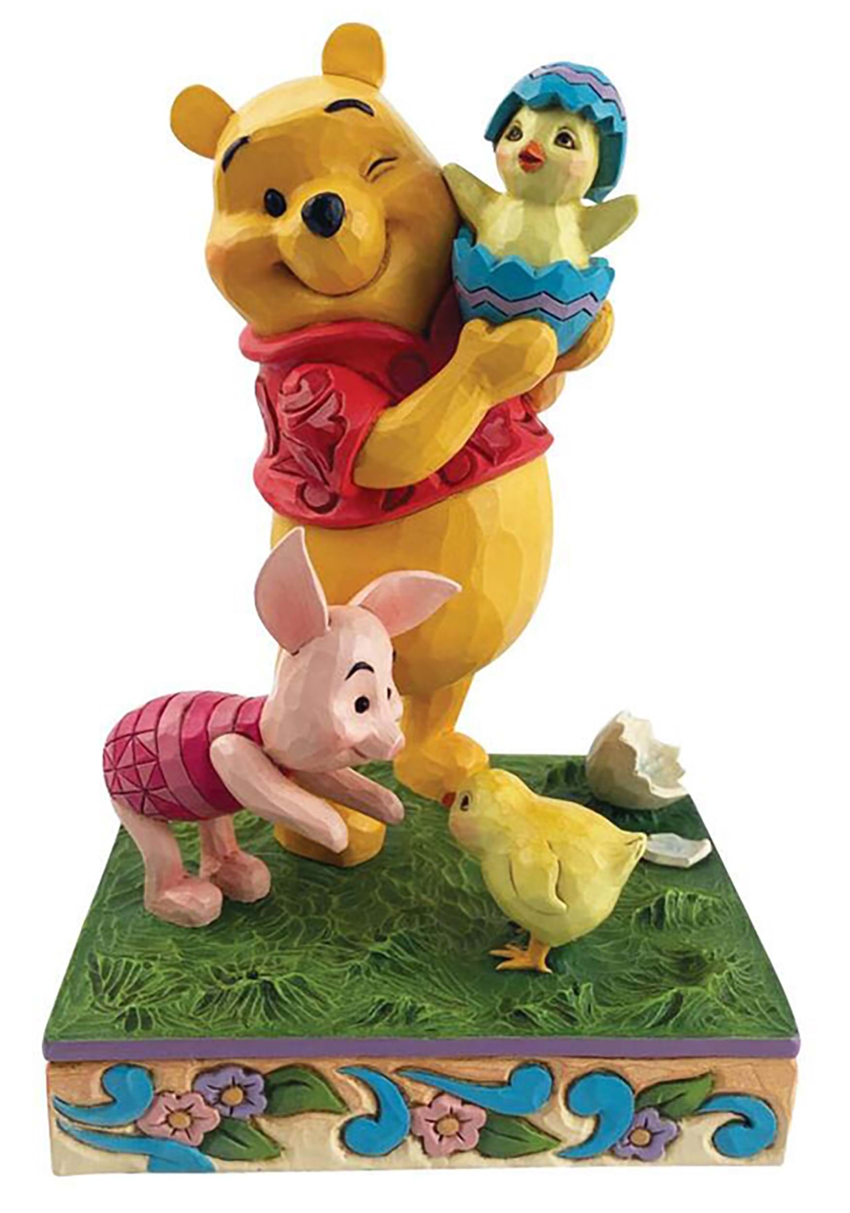 Jim Shore Winnie the Pooh & Piglet with Baby Chicks Collectible Statue