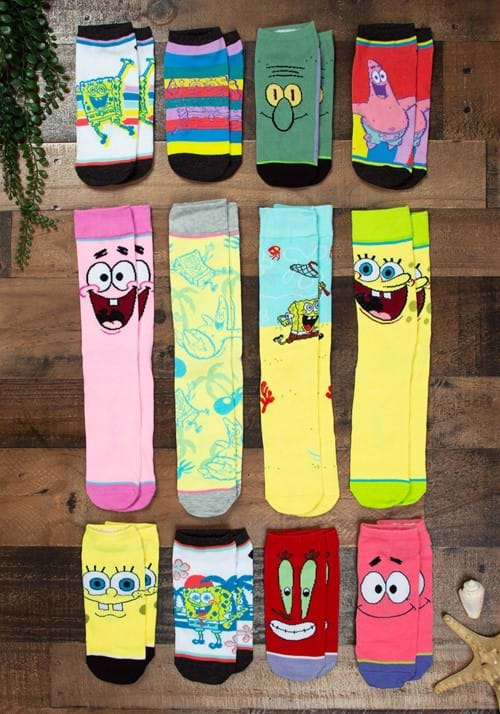 SPONGEBOB 12 DAYS OF SOCKS BOX SET-0