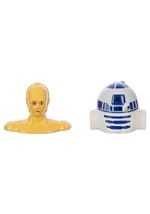 STAR WARS R2-D2 & C-3PO SCULPTED CERAMIC SALT & PE