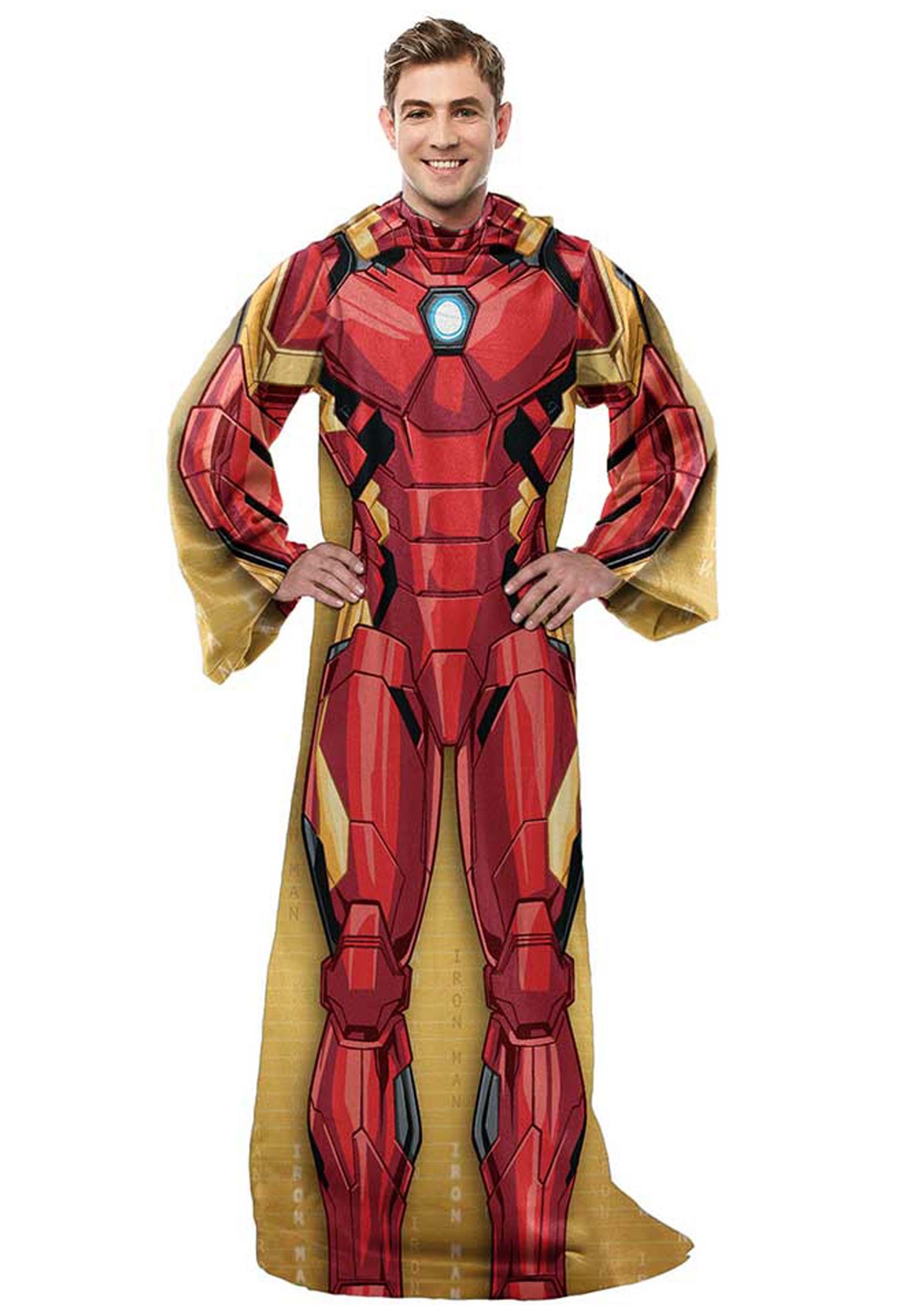 Adult Classic Iron Man Silk Comfy Throw | Marvel Gifts