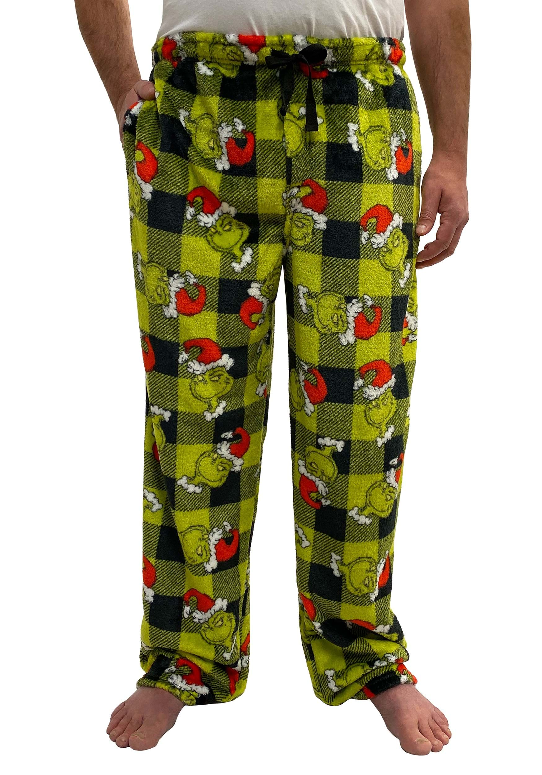 Grinch Plush Buffalo Plaid Sleep Pants | Grinch Apparel