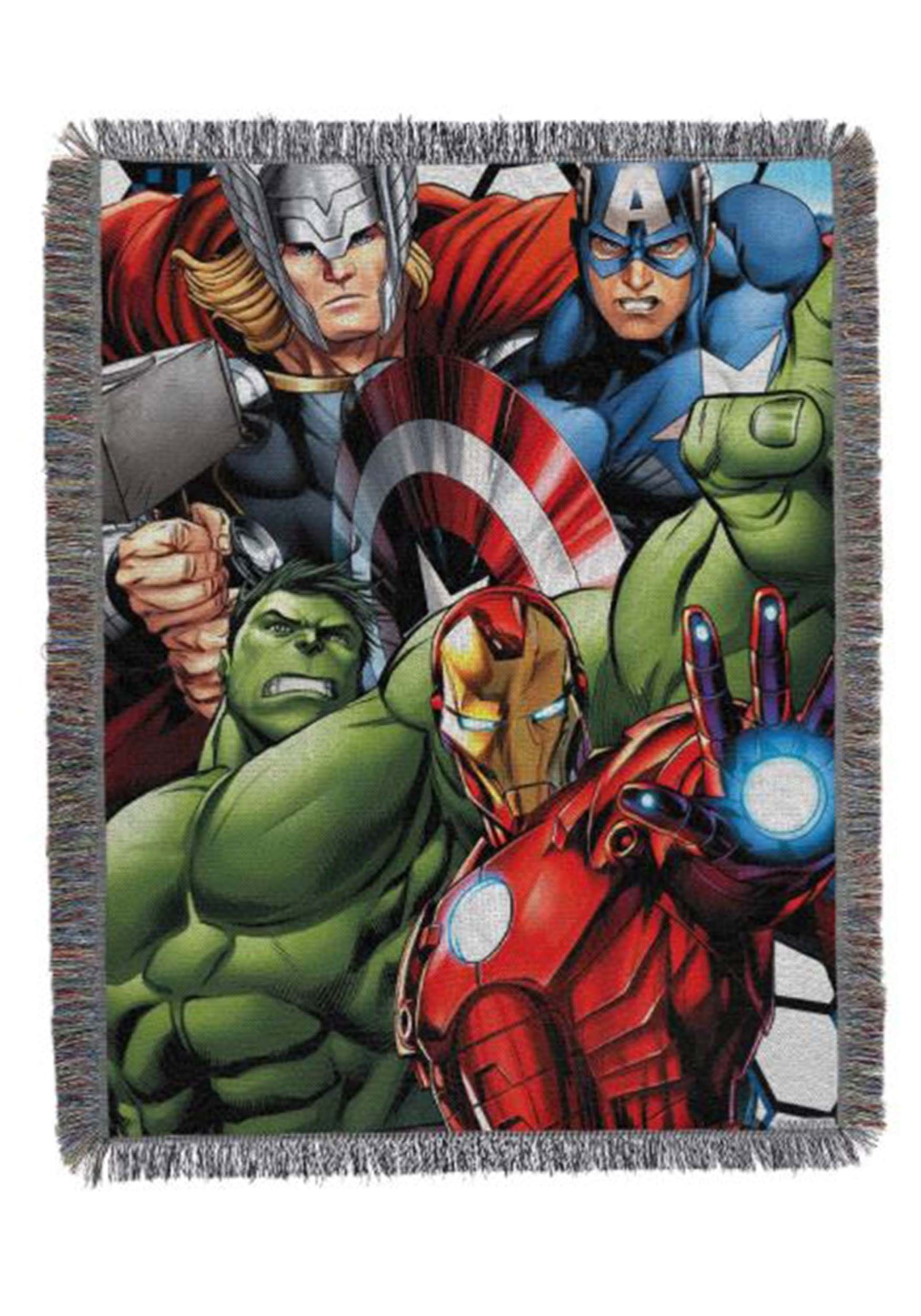 Avengers - Best Team Tapestry Blanket , Throw Blankets