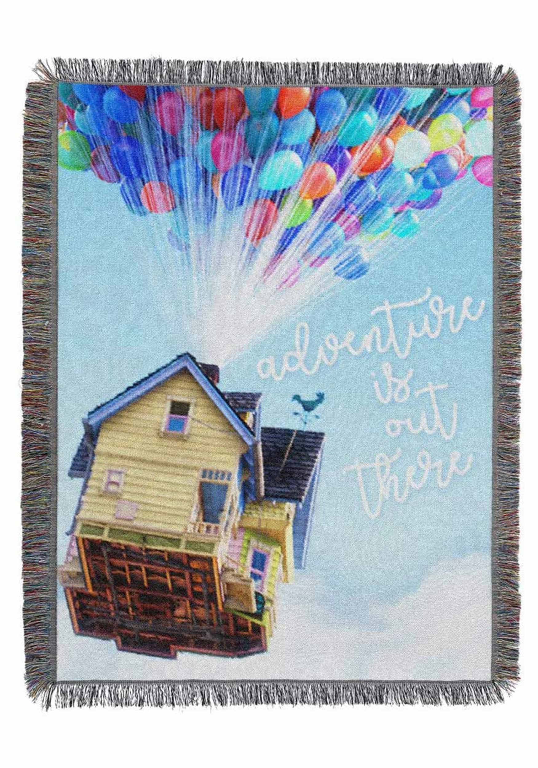 Watercolor Adventure - Up Tapestry Throw