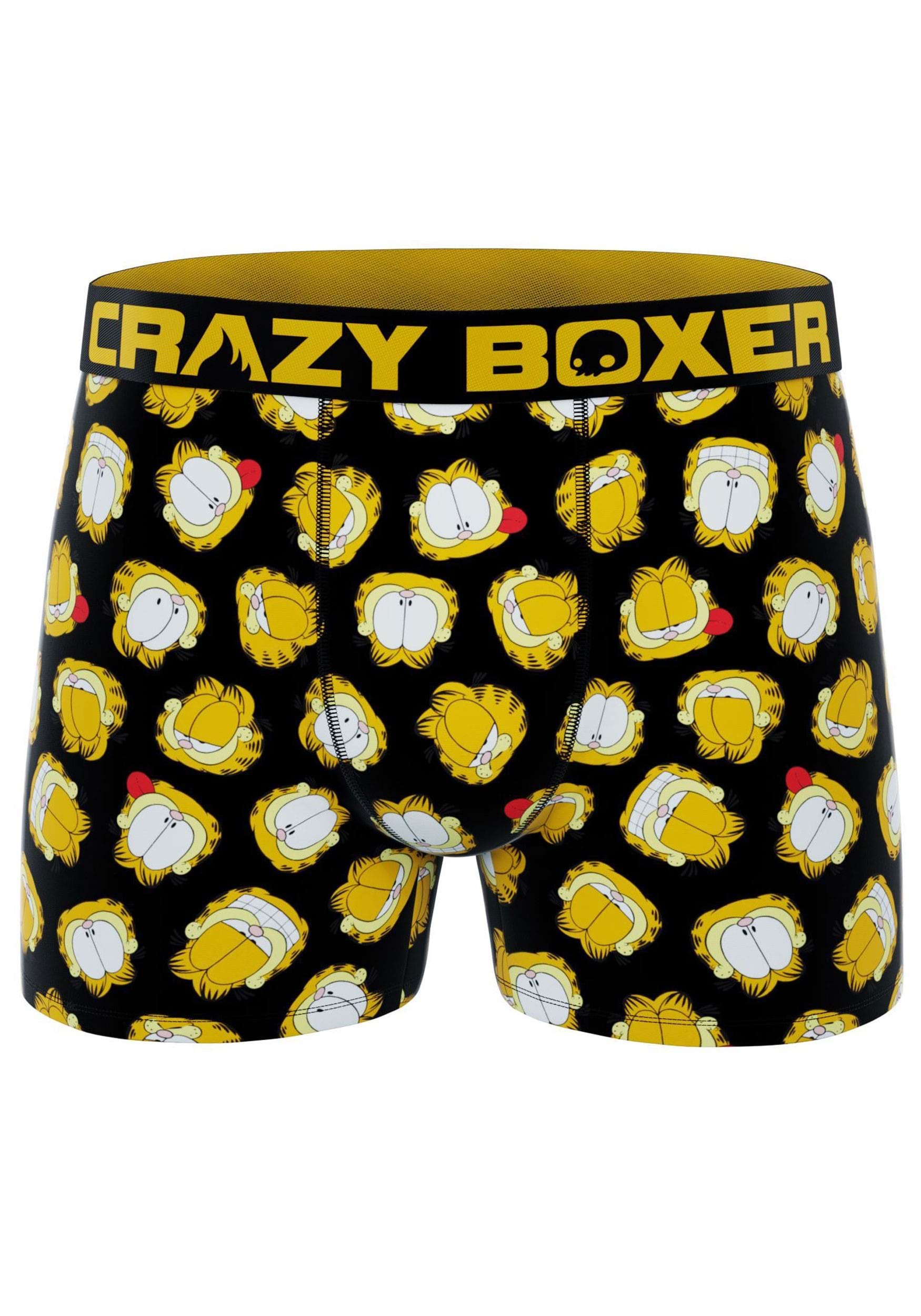 Crazy Boxers Garfield Faces Mens Boxer Briefs
