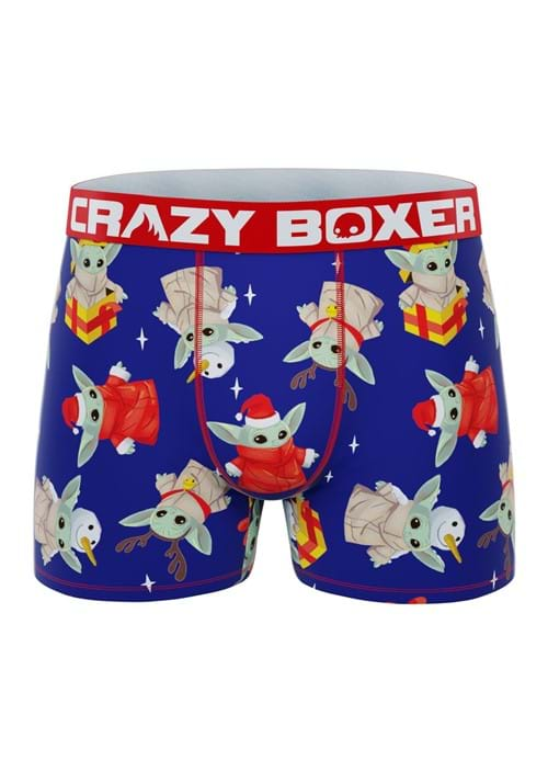 Men's Mandalorian Baby Yoda Holiday Boxer Briefs